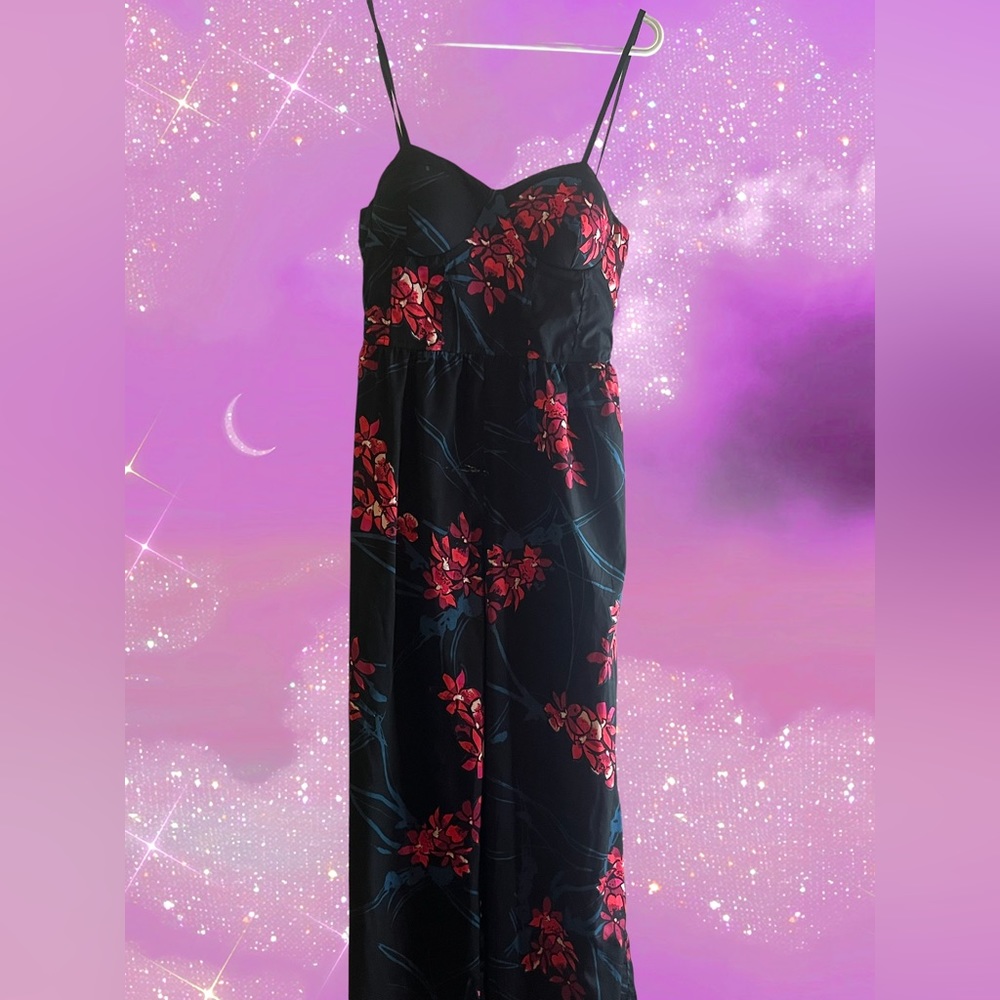 Long floral romper